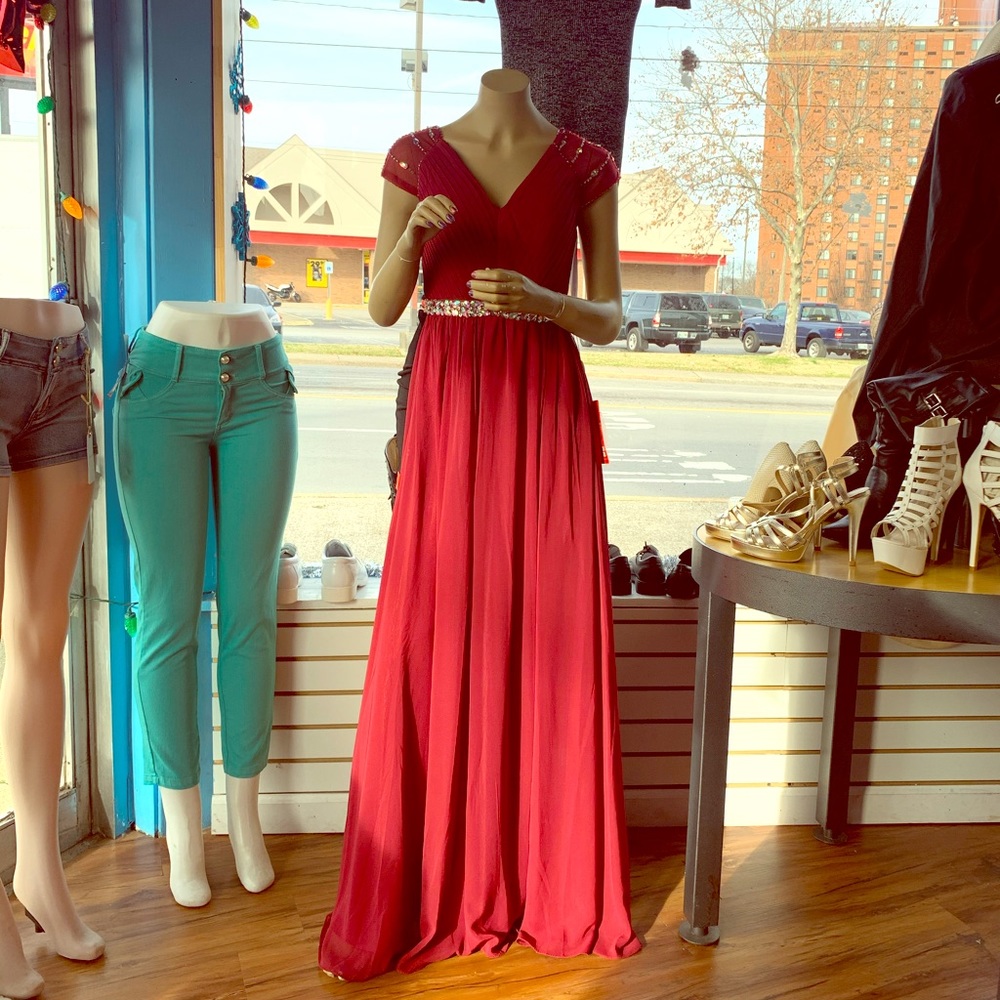 Red dress